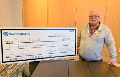 Marty T. — $100,000 sweepstakes winner from Miami, FL